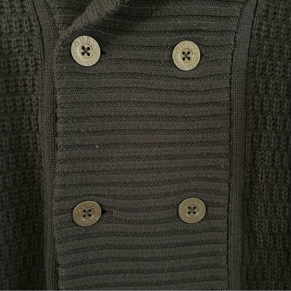 Guess Women’s Button Down Knitted Collared Sweater in Black (Size: XS) - Picture 5 of 10